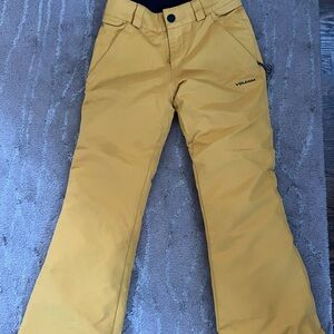 Volcom Kids Yellow Snow/ski/snowboard Pants
